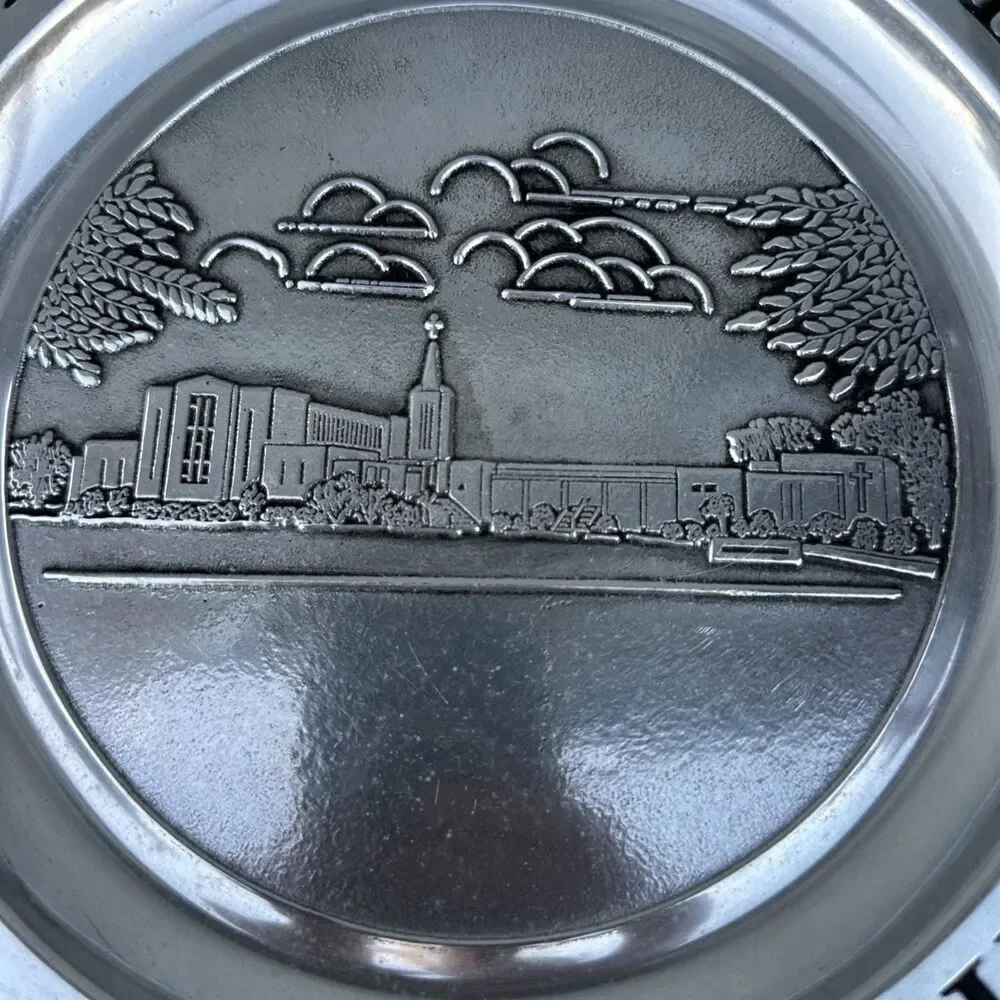 Vintage Camp Hill United Methodist Church Pewter Plate – 1985 Commemorative Coll